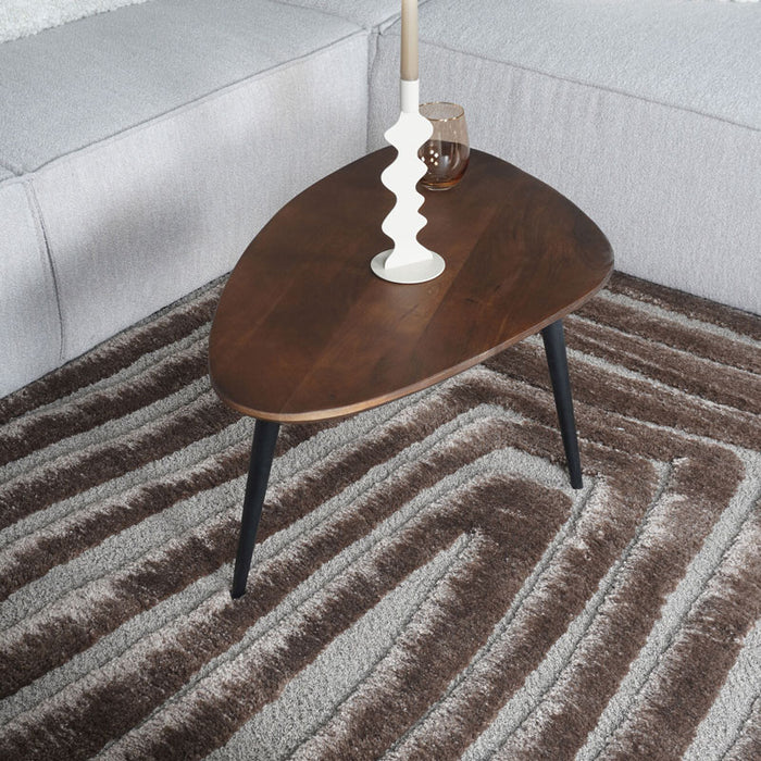 Veer Carpets - Vloerkleed Lima Bruin 240 x 340 cm