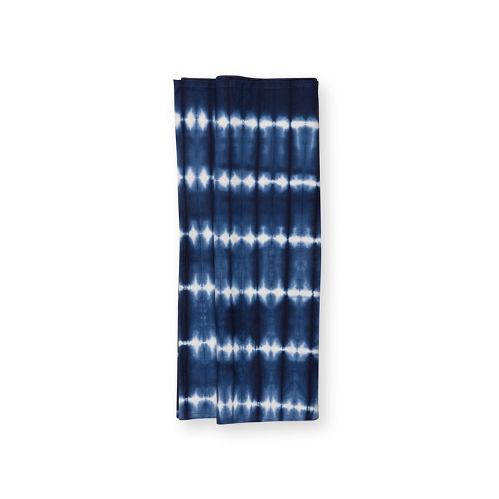 vtwonen - Tafelloper Tie Dye - Rechthoekig - Blauw, Wit - 60x180cm