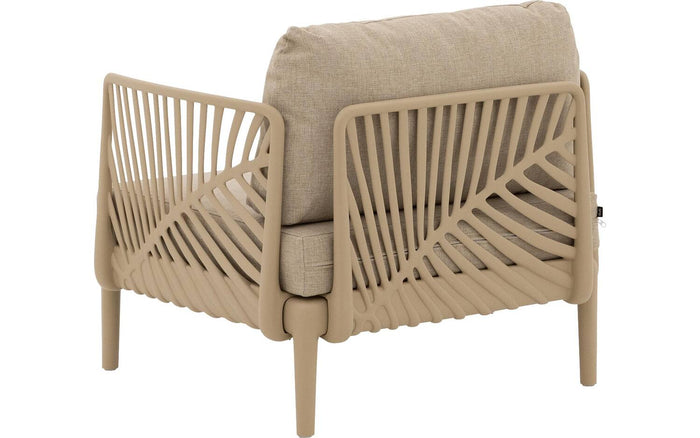 Goossens Loungeset Fazal, Bank met 2 fauteuils en tafel