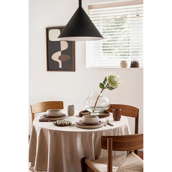 vtwonen - Dinerbord - Serveerschaal - Licht Grijs - Keramiek - 27cm