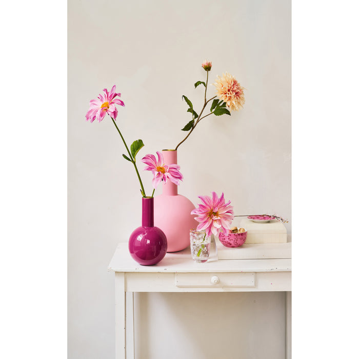 Pip Studio - Bloemenvaas - Roze vaas - Metaal - 15x26cm