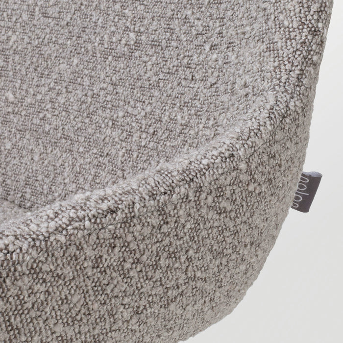 Nolon Nout-Isa Bureaustoelen Set van 2 - Bouclé Taupe - Wit