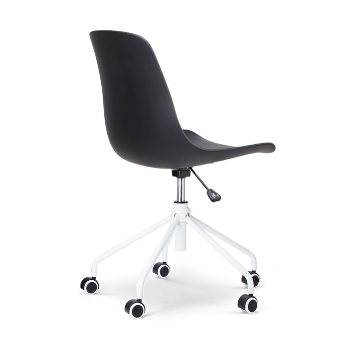 Nolon Nout-Pip Bureaustoelen Set van 2 - Zwart - Wit Onderstel