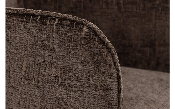 Goossens Eetkamerstoel Trullo - Fluweel met armleuning