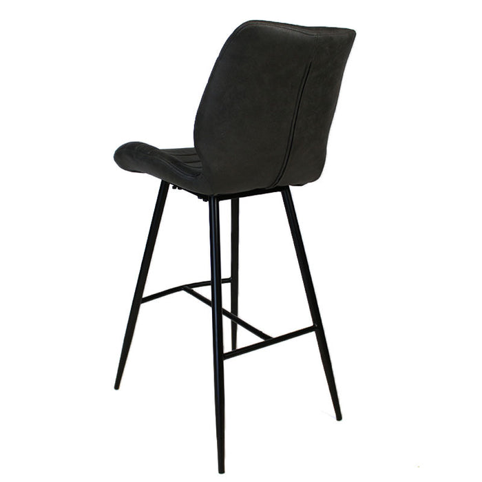 Bronx71 Industriële barkruk Morris antraciet 71 cm - Barkrukken set