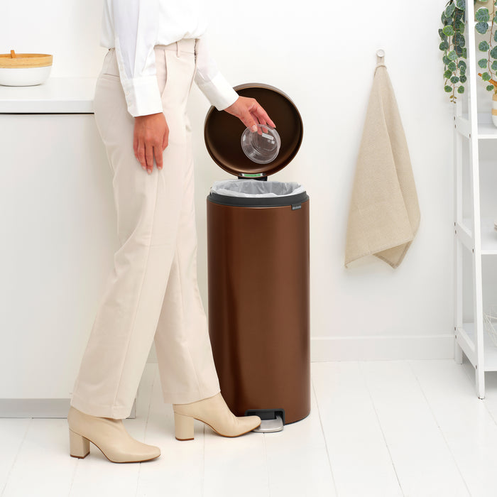 Brabantia NewIcon Pedaalemmer 30 L - Warm Bronze