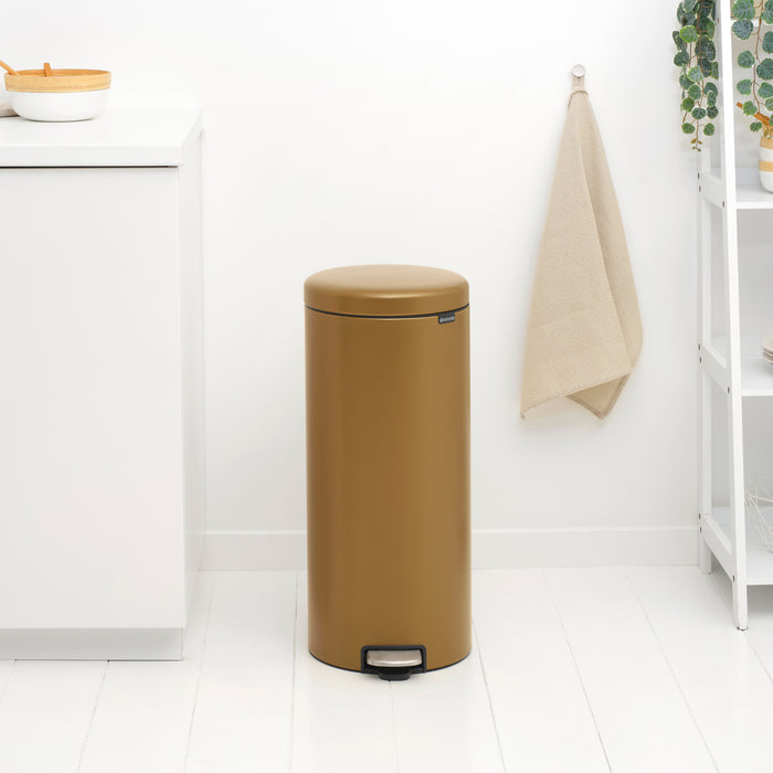Brabantia NewIcon Pedaalemmer 30 L - Warm Brass