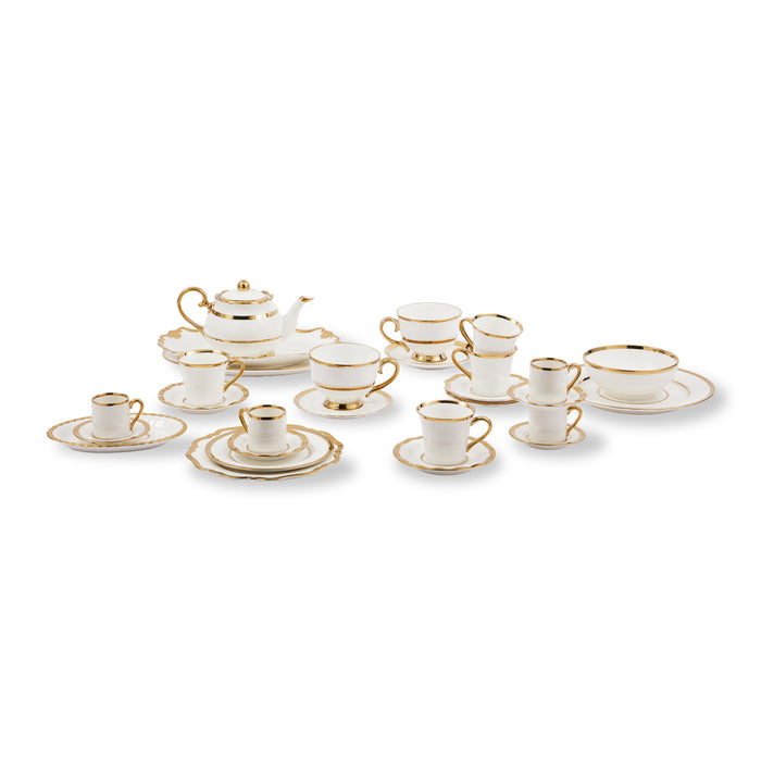 POLSPOTTEN Golden Finds Koffiekopjes - Set van 4