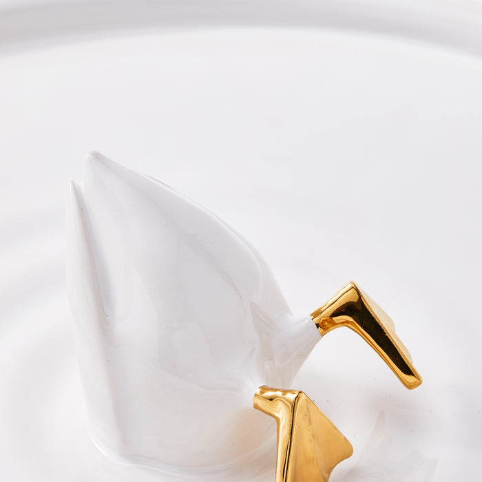 POLSPOTTEN Diving Duck Dienblad Ø 40 cm - Wit