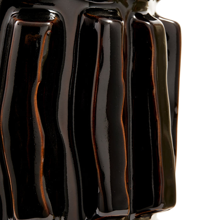 POLSPOTTEN Structure Vaas - L - Donkerbruin