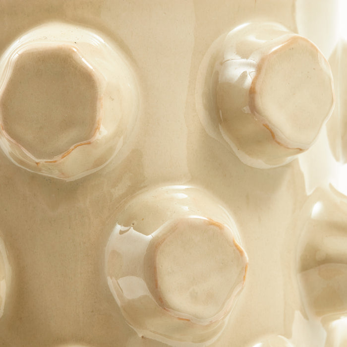 POLSPOTTEN Structure Vaas - M - Beige