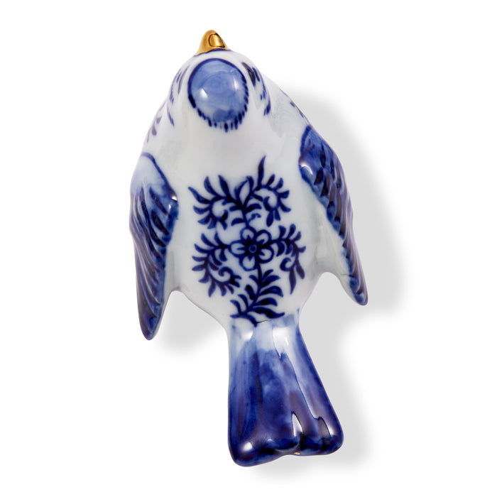 POLSPOTTEN Blue Bird Family Ornamenten - Set van 4