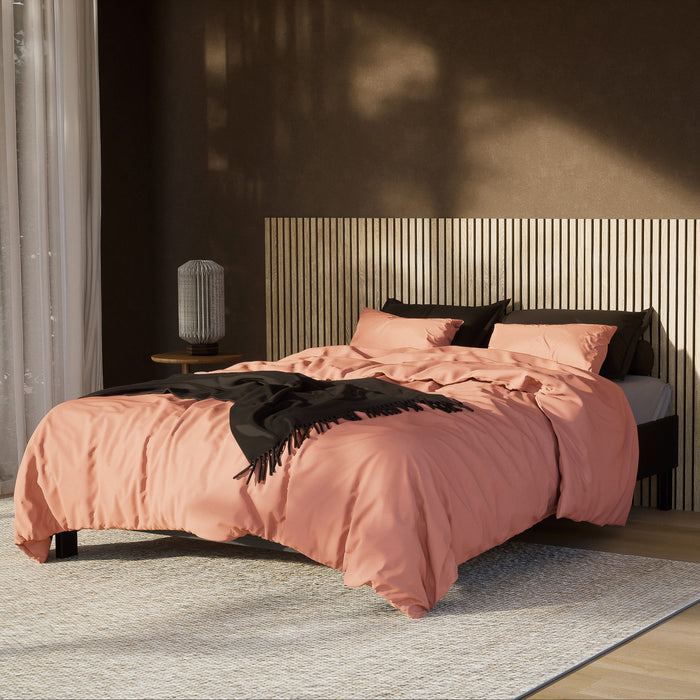 by fonQ Fresh Dekbedovertrek 200 x 200/220 cm - Dusty Pink