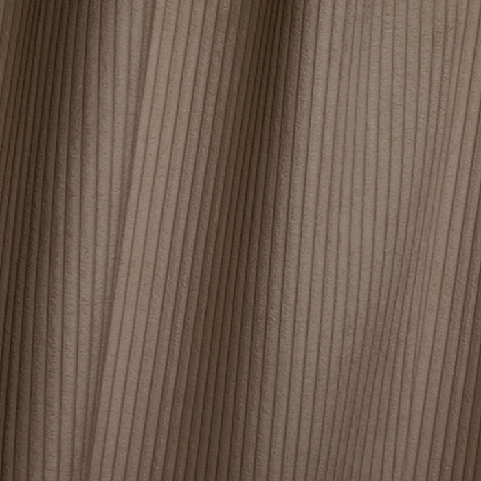Taupe corduroy hoekbank 260cm