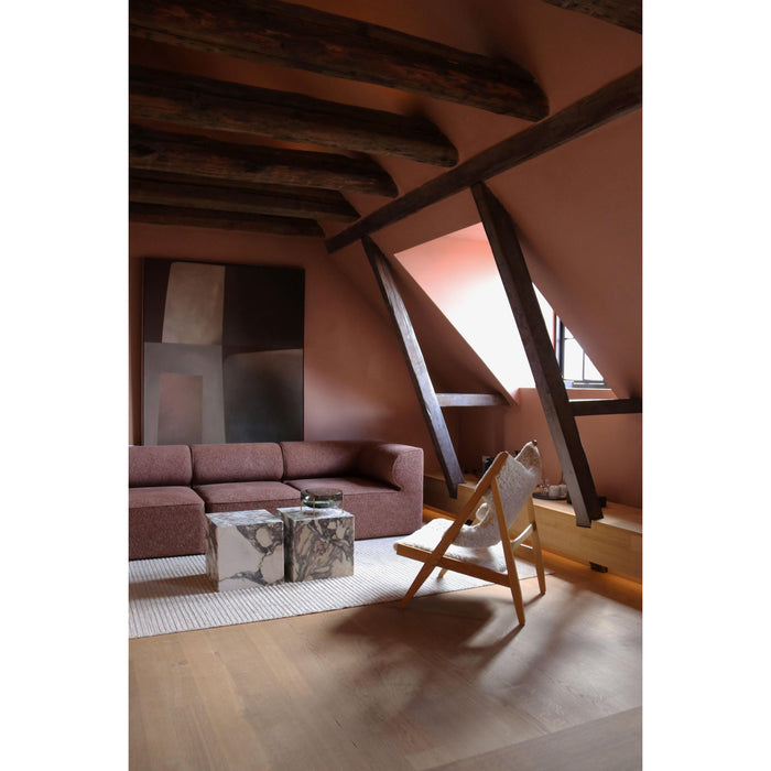 Audo Copenhagen Plinth Cubic bijzettafel 40x40 Kunis Breccia marmer