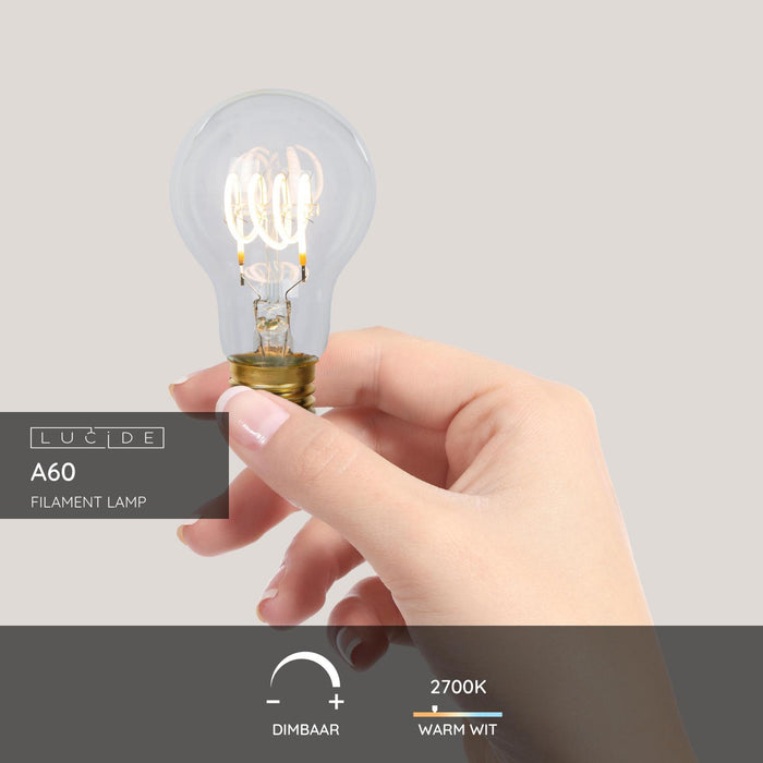 Lucide A60 Filament lamp - Transparant