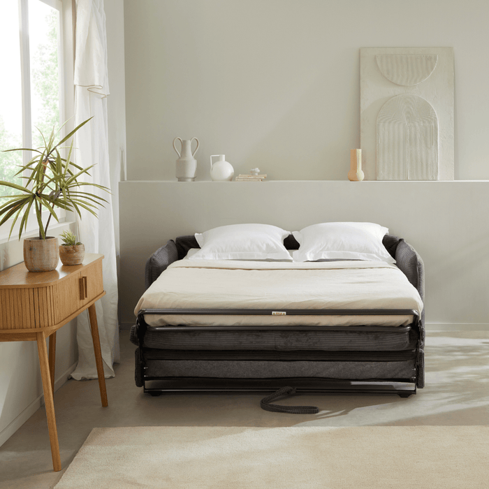 Calicosy - Slaapbank 3-zits Mira grijs - Antracietgrijs