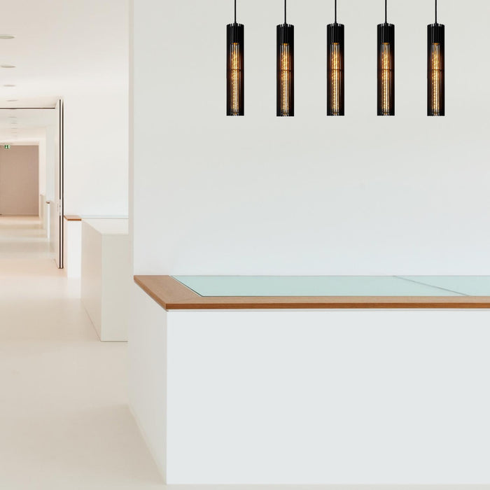 Lucide LIONEL Hanglamp - Zwart