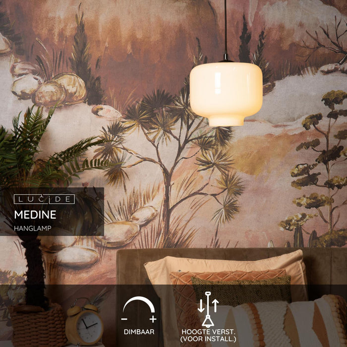 Lucide MEDINE Hanglamp - Opaal