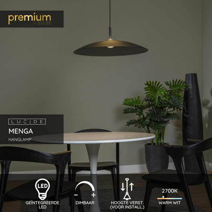 Lucide Premium MENGA Hanglamp - Fumé