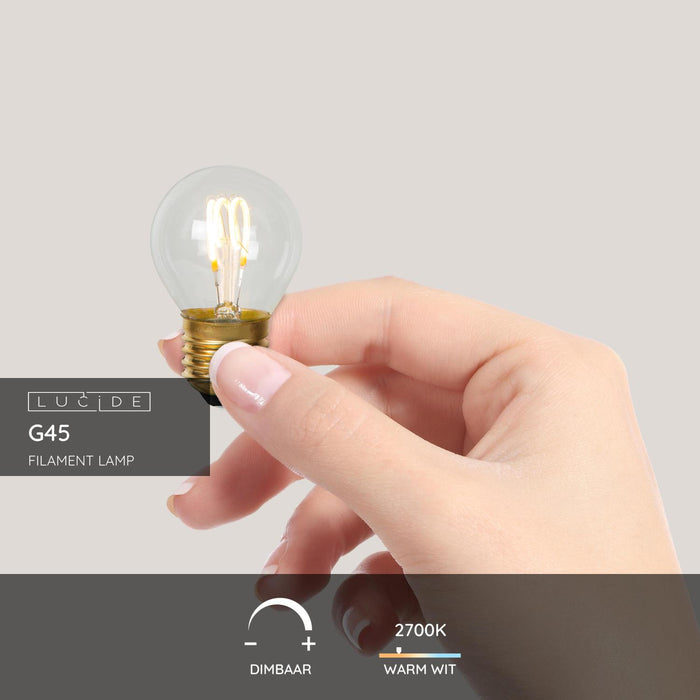 Lucide G45 Filament lamp - Transparant