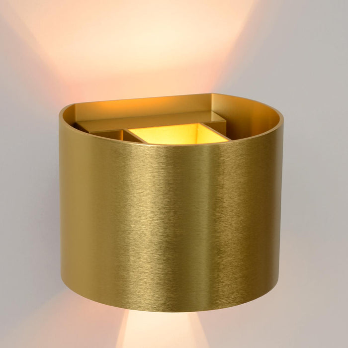 Lucide XIO Wandlamp - Mat Goud | Messing