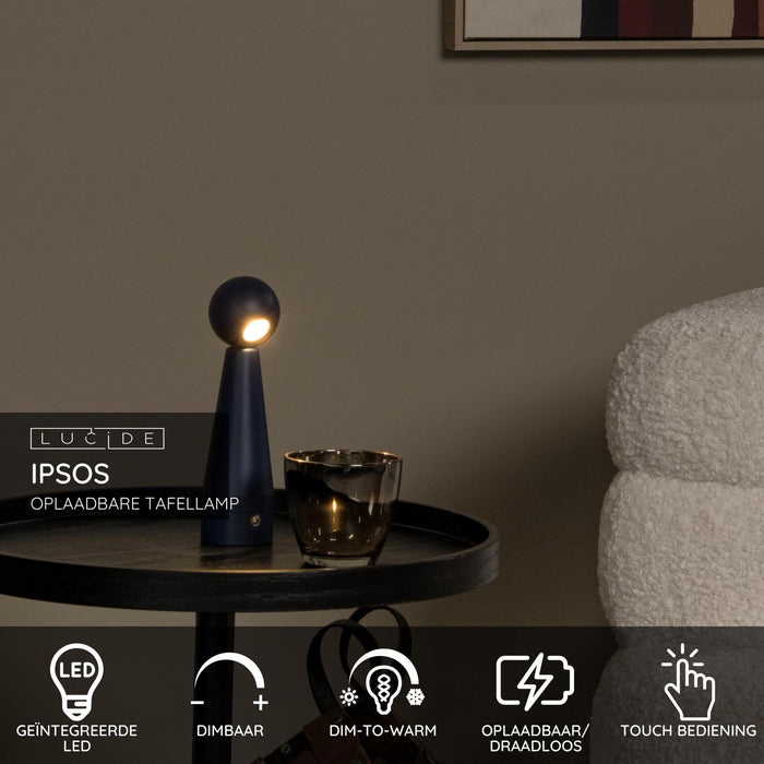 Lucide IPSOS Tafellamp - Blauw
