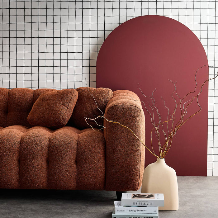 sweeek - Verstelbare hoekbank, boucléstof