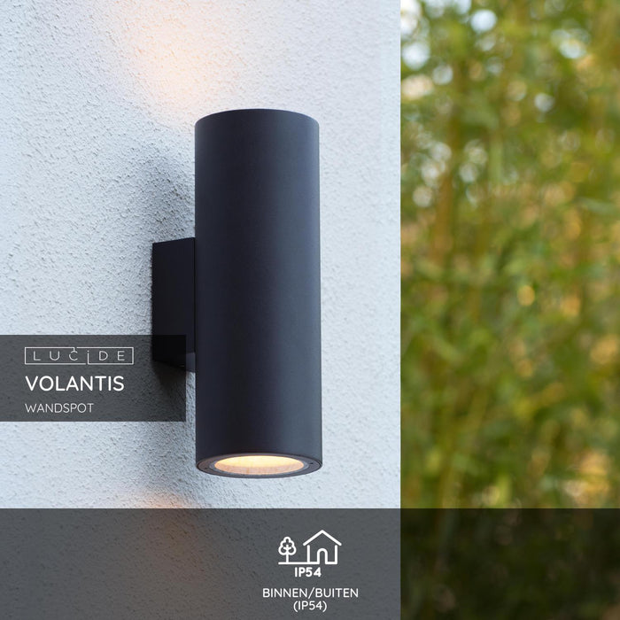 Lucide VOLANTIS Wandspot - Zwart