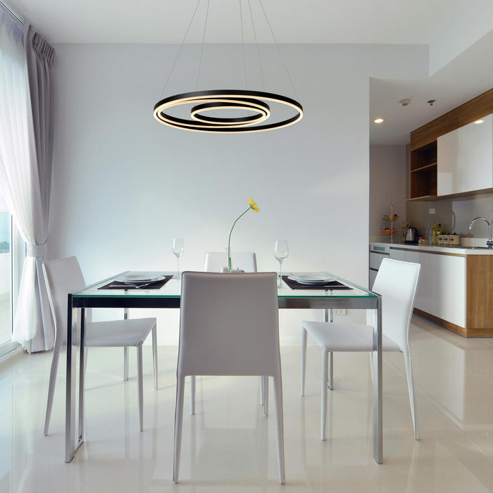 Lucide TRINITI Hanglamp - Zwart