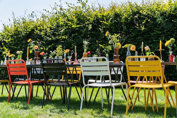 MaximaVida Max metalen tuinstoel oranje