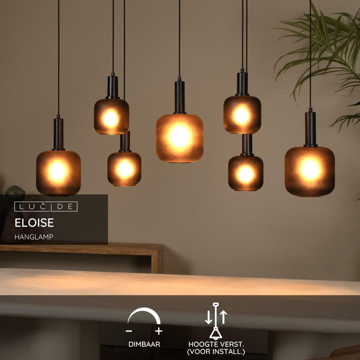 Lucide ELOISE Hanglamp - Zwart