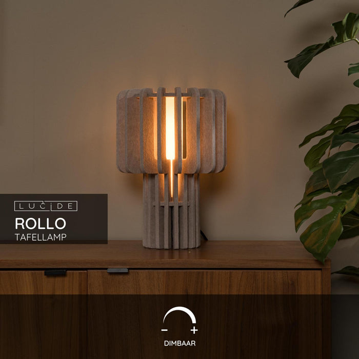 Lucide ROLLO Tafellamp - Taupe