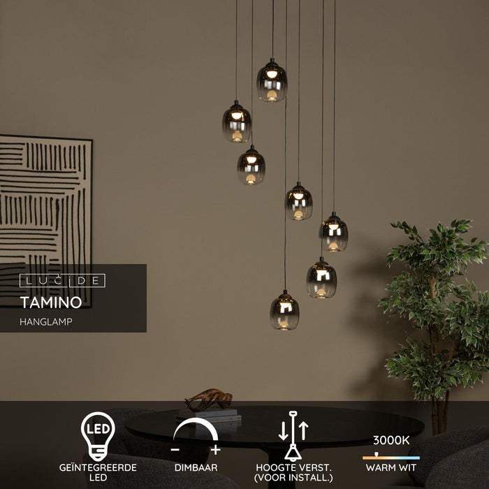 Lucide TAMINO Hanglamp - Zwart