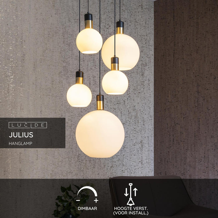 Lucide JULIUS Hanglamp - Opaal