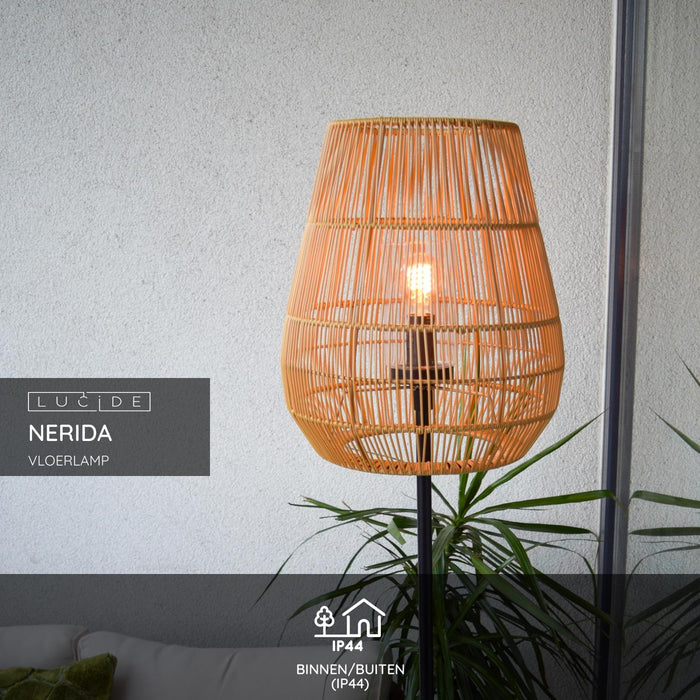Lucide NERIDA Vloerlamp - Naturel
