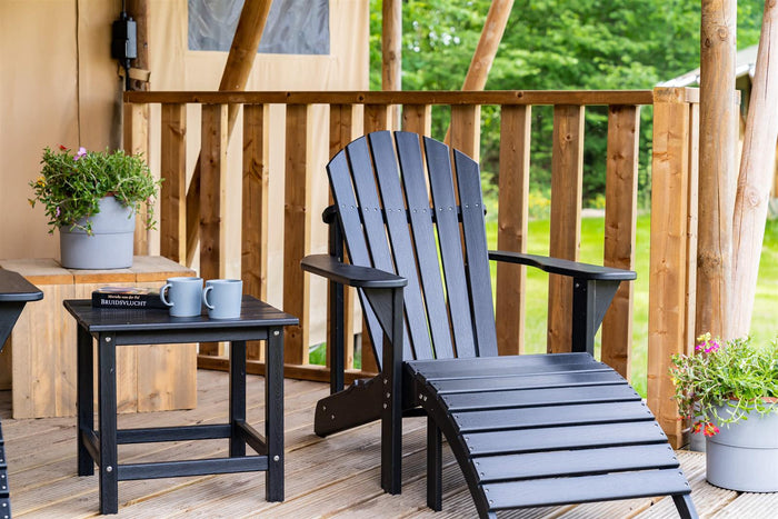 Adirondack tuinstoel Montreal met voetenbankje