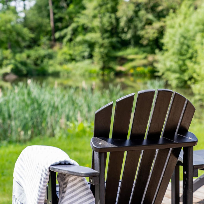 Adirondack tuinstoel Montreal met voetenbankje
