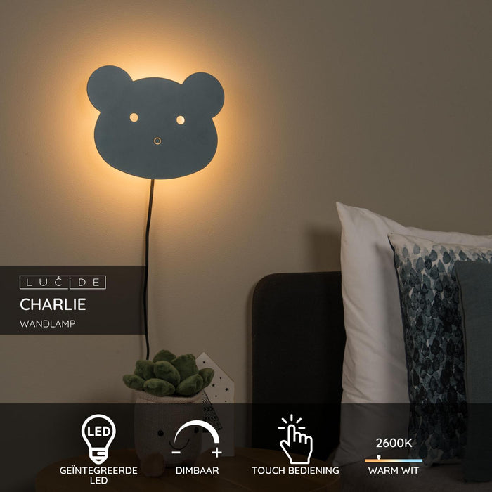 Lucide CHARLIE Wandlamp - Blauw