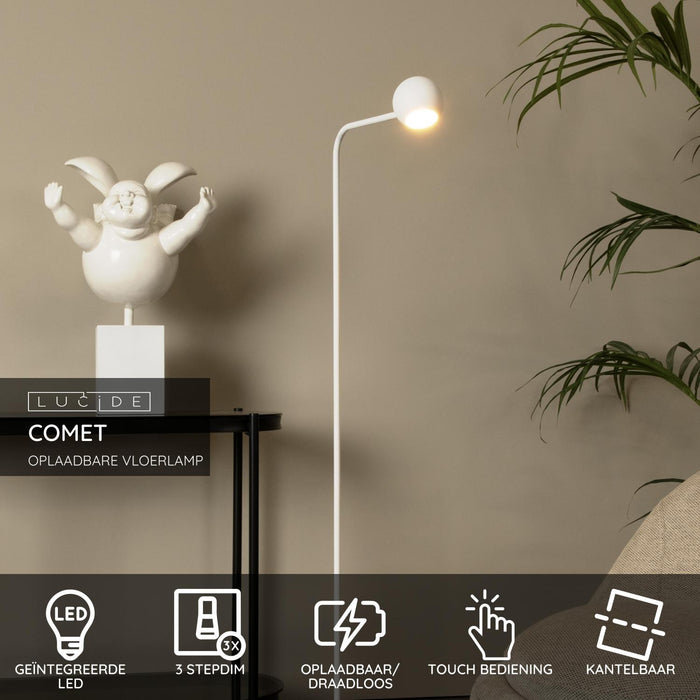Lucide COMET Vloerlamp - Wit