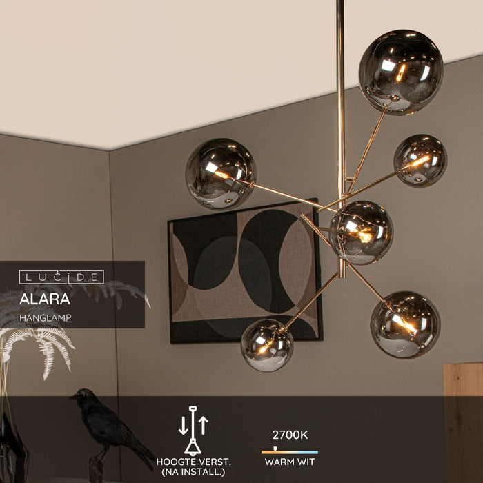 Lucide ALARA Hanglamp - Goud