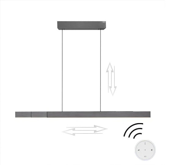 Neuhaus PURE® Hanglamp PURE MOTO-RISE e-Slide & e-Lift Grey LED incl.