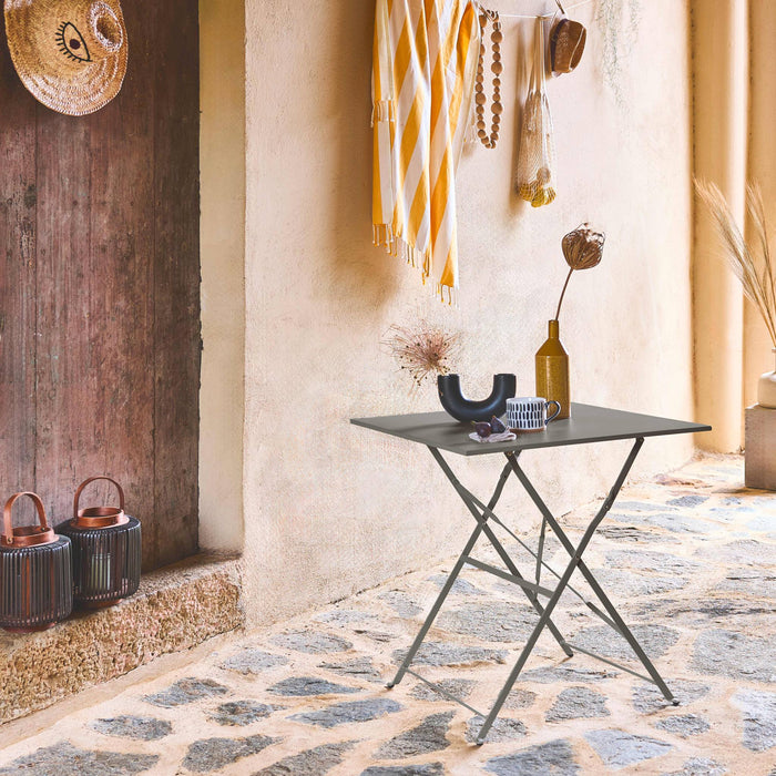 sweeek - Bistrotafel voor 2 personen inklapbaar metaal 70 x 70cm