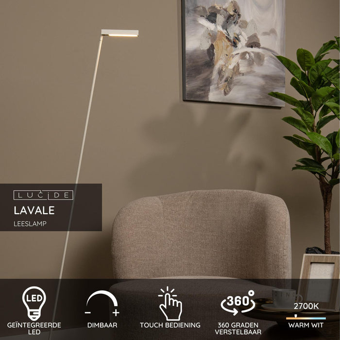 Lucide LAVALE Leeslamp - Wit