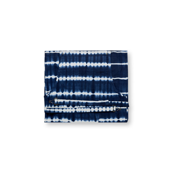 vtwonen - Schort Tie Dye - Keukenschort - Blauw, Wit - 91x93cm