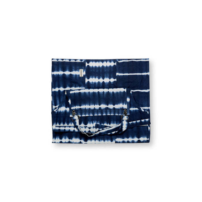 vtwonen - Schort Tie Dye - Keukenschort - Blauw, Wit - 91x93cm