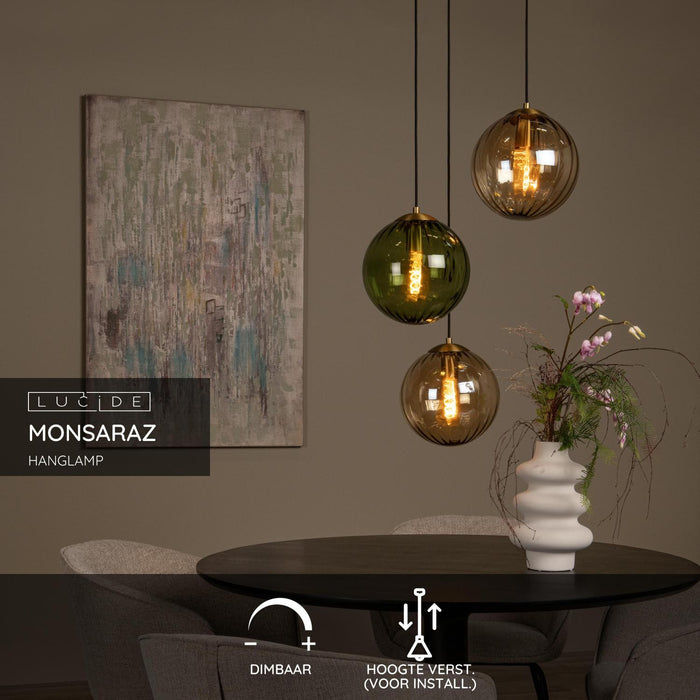 Lucide MONSARAZ Hanglamp - Groen