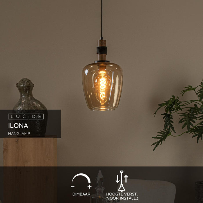 Lucide ILONA Hanglamp - Amber
