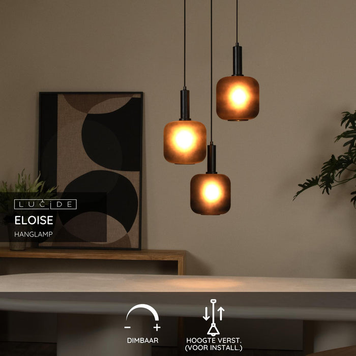 Lucide ELOISE Hanglamp - Zwart