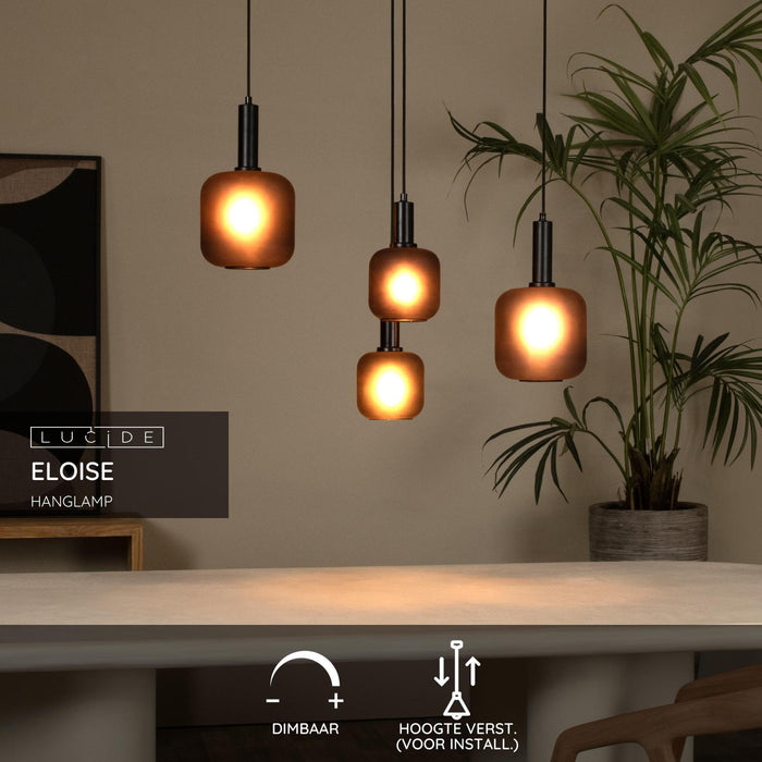 Lucide ELOISE Hanglamp - Zwart